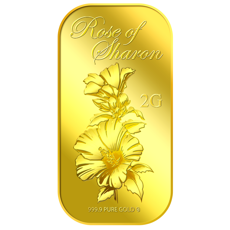 2g Rose of Sharon Gold Bar