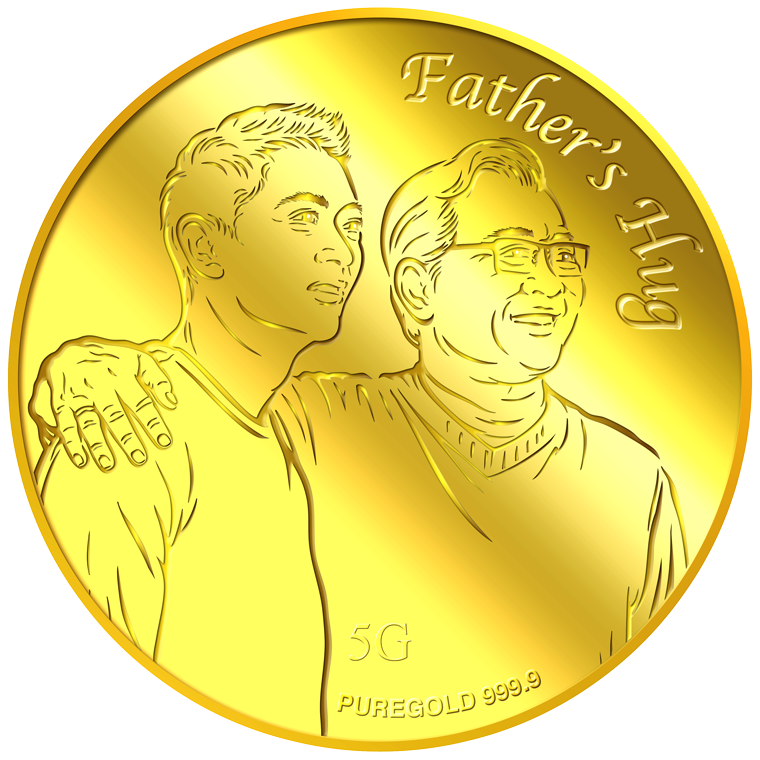5g 2025 Father's Hug Gold Medallion