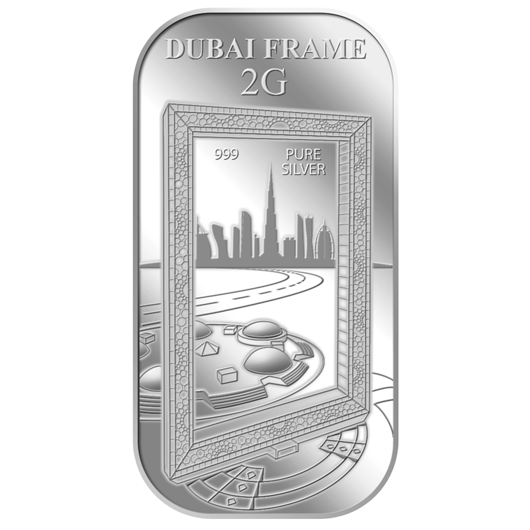 2g Dubai Frame Silver Bar