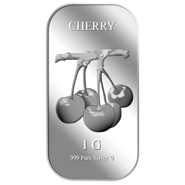 1g Cherry Silver Bar