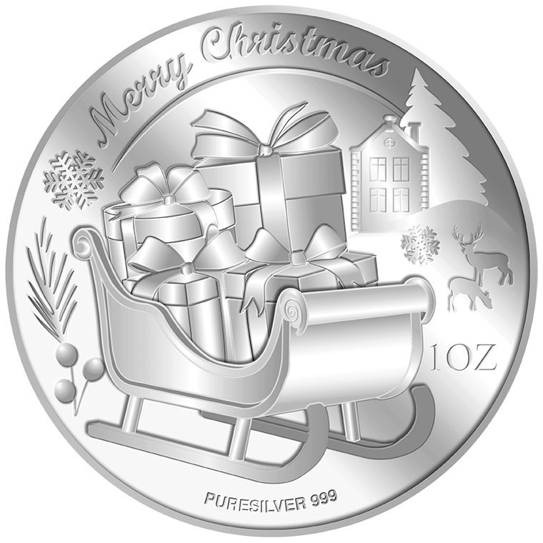 1Oz 2025 Christmas Gift Silver Medallion (Coming Soon)